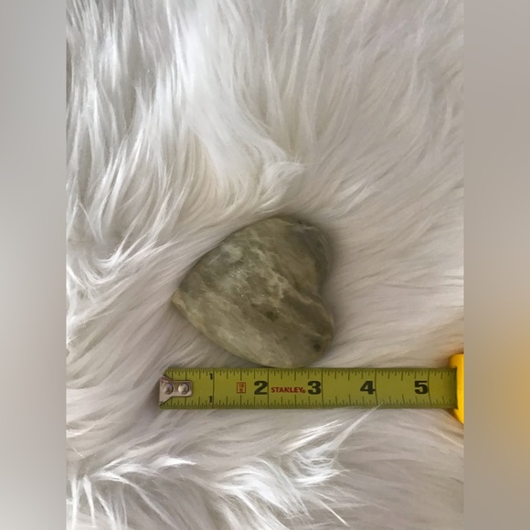 Olive Green Genuine ONYX Heart - Picture 8 of 9